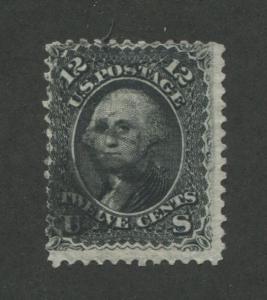 1868 US Stamp #97 12c Used Average Faint Cancel Catalogue Value $250