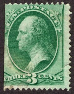 1870, US 3c, Washington, Used, Sc 147