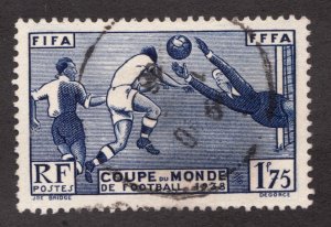 1938 France Sc #349 - 1.75f FIFA World Cup Soccer/Football - Used stamp Cv$13.50