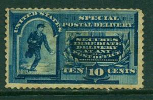 USA Sc. E2 - used, HR, thin, some back stains!