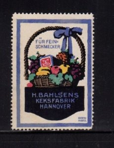 German Stamp - H. Bahlsen's Biscuit Factory For Gourmets Artist Bernhard - MH