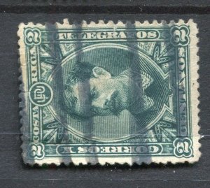 COSTA RICA; 1889 early classic Soto issue fine used 2c. value