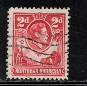 NORTHERN RHODESIA - Scott # 32 Used - KGVI & Elephants