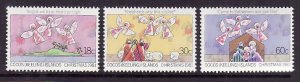 Cocos (Keeling) Is.-Sc#75-7-unused NH set-Christmas carols-Angels-1981-