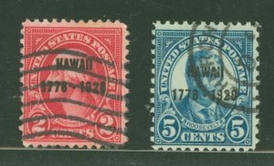 United States #647-648  Single (Complete Set)