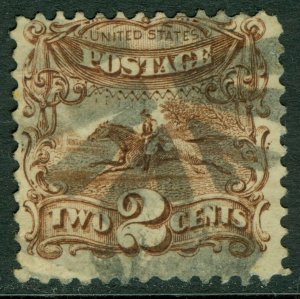 USA : 1869. Scott #113 Used. Fresh & Fine. Catalog $85.00. 