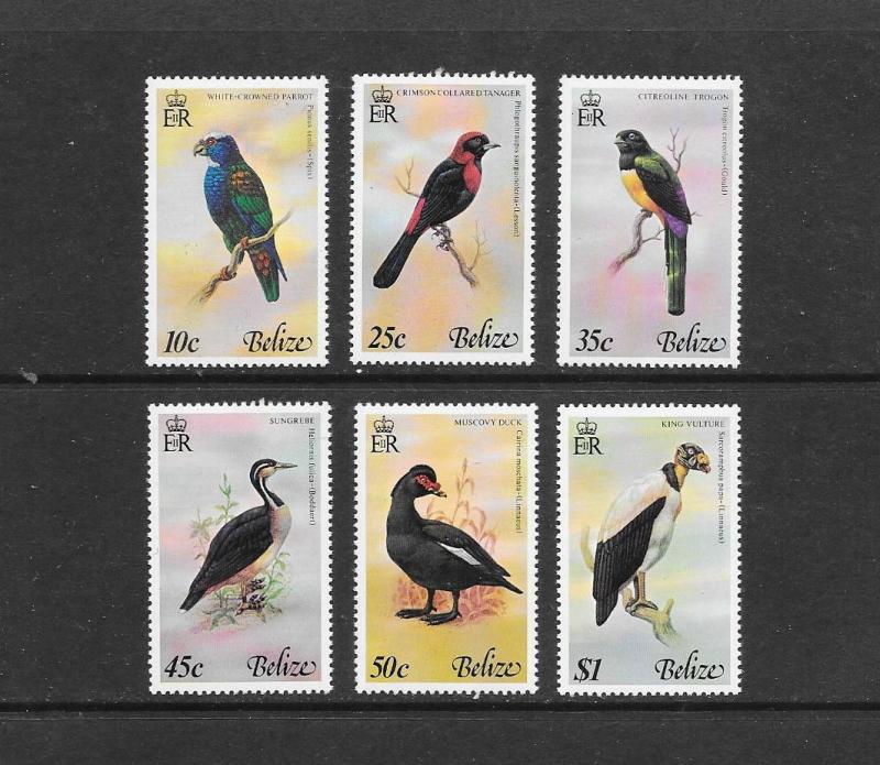 Birds - Belize #398-403  MNH