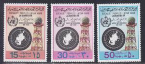 Libya # 817-819, World Meteorological Day, NH, 1/2 Cat.