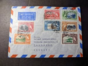 1958 British Trindad and Tobago Airmail Cover Port of Spain to Hannover Germany