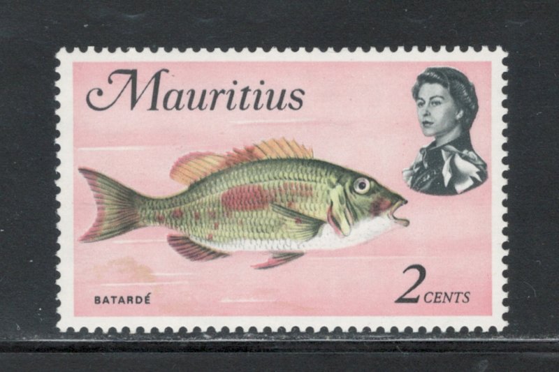 Mauritius 1969 Queen Elizabeth II & Batarde Fish 2c Scott # 339 MNH