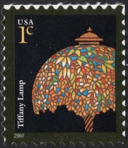 SC#3749 1¢ Tiffany Lamp Single (2007) SA