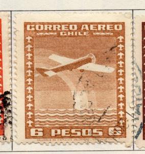 Chile 1940-55 Early AIR Issue Fine Used 6P. 221323