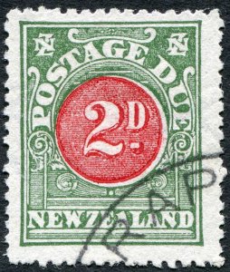 New Zealand 1906 2d carmine & green Postage Due SGD22 used