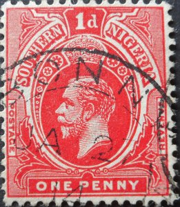 Southern Nigeria 1914 1d with BONNY postmark