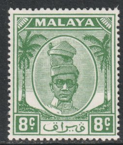 Malaya Perak Scott 121 - SG135, 1950 Sultan 8c MH*