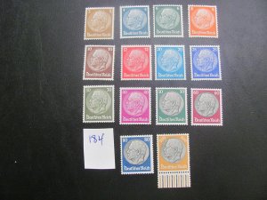 GERMANY 1933 MNH SC 401-411 SET XF 1100 EUROS (184)