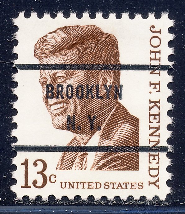 Brooklyn NY, 1287-71 Bureau Precancel, 13¢ Kennedy