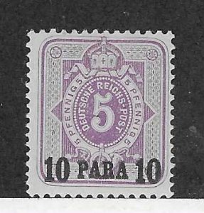 Germany-Offices in Turkish Empire #1 10pa on 5pf (MLH) CV $52.50