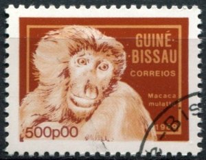 Guinea-Bissau Sc#861 Used, 500p multi, Animals (1989) (1989)