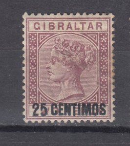 J44139 JL Stamps 1889 gibraltar mh #24 ovpt