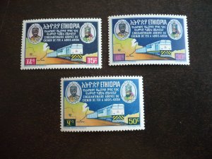 Stamps - Ethiopia - Scott# 473-475 - Mint Never Hinged Set of 3 Stamps