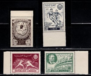 Lebanon - #313 - 314, C243-C244 Pan Arab Games set/4 - MNH