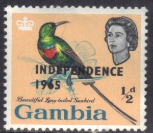 GAMBIA SC# 193 MH 1/2p 1965 INDEPENDENCE 1965 SEE SCAN