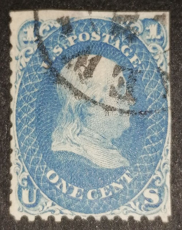 United States 1c 1861 Benjamin Franklin