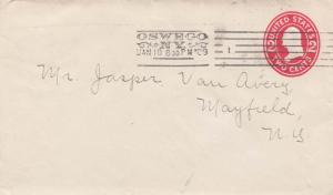 United States York Oswego, N.Y. 1909 Barry Machine Type LA6(1)  Postal Statio...