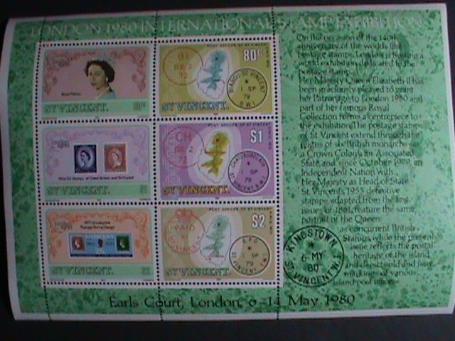 ​ST.VINCENT-1979 SC# 564a LONDON INTERNATIONAL STAMP SHOW-1980- MNH-S/S-VF