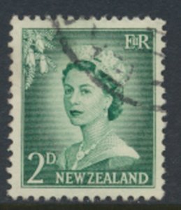 New Zealand  SC# 308  SG 747  Used   QE II Definitive 1956  see details & Scans