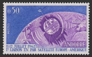 FRENCH ANDORRA 1962 SCOTT 154. UNUSED.