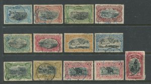 Belgian Congo 1894-1901 values to 5 francs used