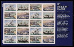 U.S. Merchant Marine Sheet of 20 - Stamps 4548-4551