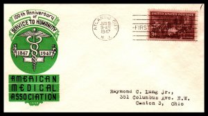 US 949 Doctors Ioor Typed FDC