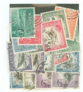 Aden #48-61a  Single (Complete Set) (Queen)