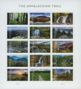 US #5960p The Appalachian Trail Imperf NDC Sheet of 15 MNH 2025