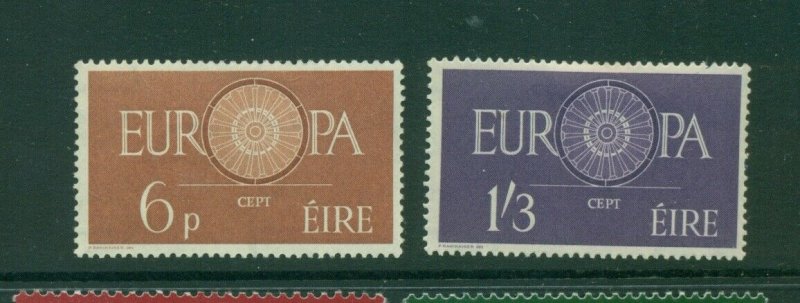 Ireland #175-76 (1960 Europa set) VFMNH CV $47.50