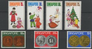 Singapore #138-141/150-152 Unused Single (Complete Set)