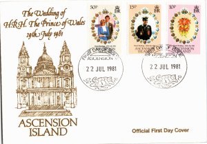 Ascension, Worldwide First Day Cover, Royalty