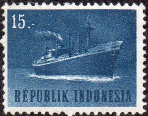 Indonesia 635 - Mint-LH - 15r Passenger Ship (1964) (cv $0.30)