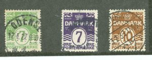 Denmark #91/92/95  Multiple