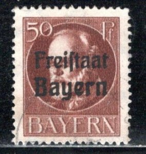 German States Bavaria Scott # 202, used