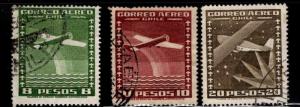 Chile Scott C105-107 Used Airmails