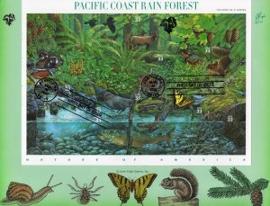 Pugh HP Full Pane FDC for the 2000 Pacific Rain Forest Nature of America #2