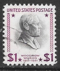 USA 832c: $1 Wilson, used, F-VF