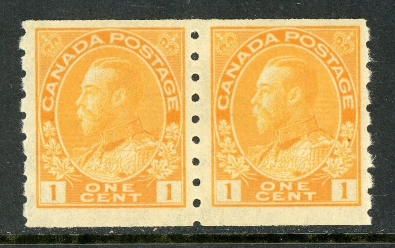 Canada 1923 KGV 1¢ Yellow Perf 8 Coil Scott # 126 MNH V690