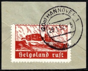 1940's Germany Propaganda Stamp Reich Post Heligoland is Calling Used on...