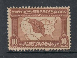 #327 10c MAP - LOOKS GREAT - (Mint Hinged) cv$130.00