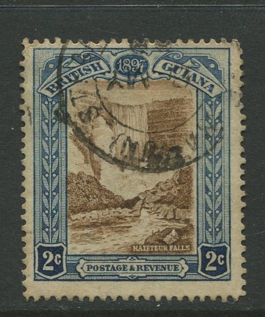 STAMP STATION PERTH British Guiana #153-QV 60TH Anniv.Throne Used Wmk 1 CV$5.00